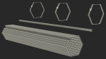 Thin Plastic Pipes Bundle 2 Meters