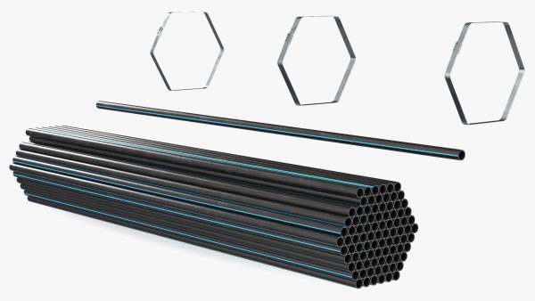 Thin Plastic Pipes Bundle 2 Meters
