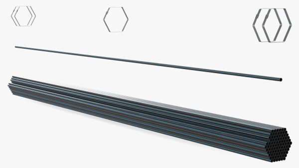Thin Plastic Pipes Bundle 6 Meters