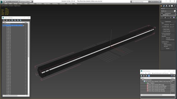 Thin Plastic Pipes Bundle 6 Meters