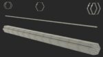 Thin Plastic Pipes Bundle 6 Meters