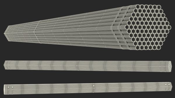 Thin Plastic Pipes Bundle 6 Meters