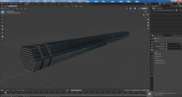 Thin Plastic Pipes Bundle 6 Meters