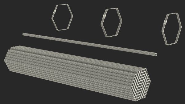 Thin Steel Pipes Bundle 2 Meters