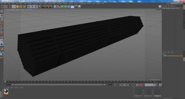 Thin Steel Pipes Bundle 2 Meters
