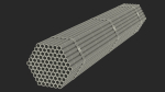 Thin Steel Pipes Bundle 2 Meters