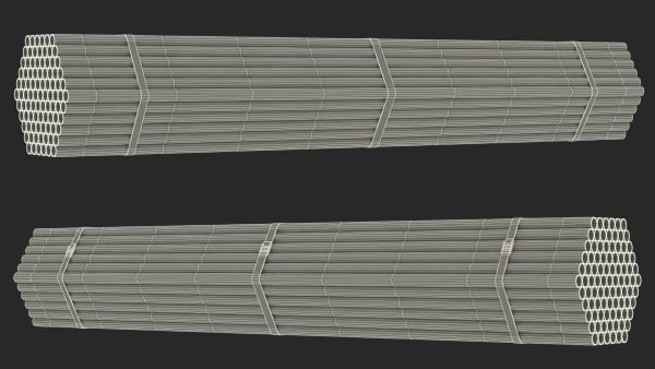 Thin Steel Pipes Bundle 2 Meters
