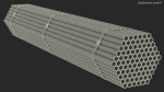 Thin Steel Pipes Bundle 2 Meters