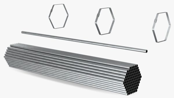Thin Steel Pipes Bundle 2 Meters