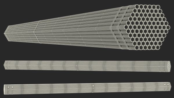 Thin Steel Pipes Bundle 6 Meters
