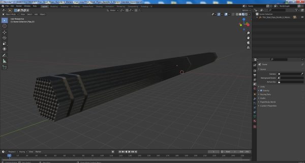 Thin Steel Pipes Bundle 6 Meters