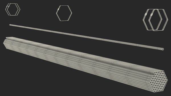 Thin Steel Pipes Bundle 6 Meters