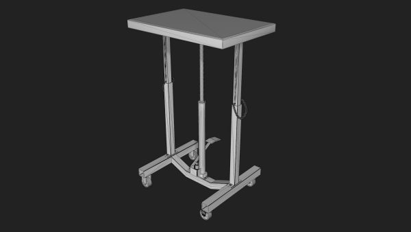Three lifting trolleys