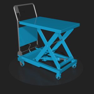 Three lifting trolleys