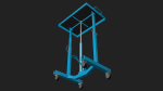 Three lifting trolleys