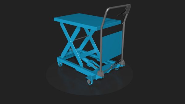 Three lifting trolleys