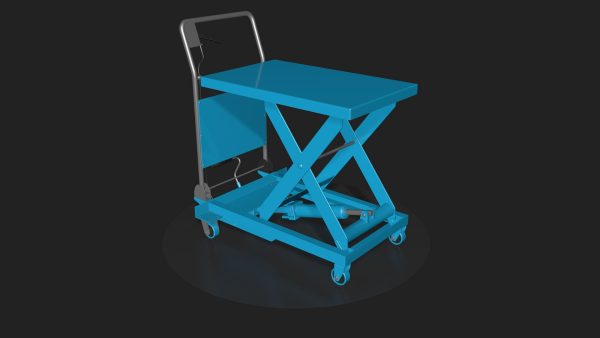 Three lifting trolleys