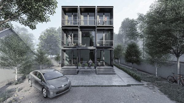 THREE STOREY  CONTAINER  HOUSE