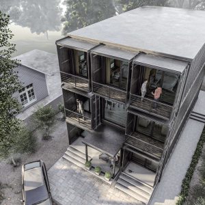 THREE STOREY CONTAINER HOUSE