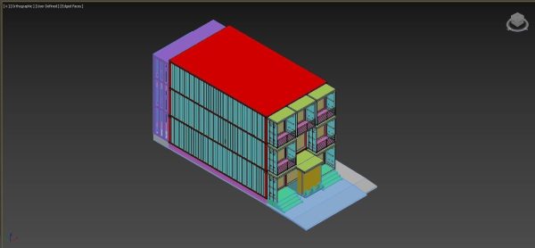 THREE STOREY  CONTAINER  HOUSE