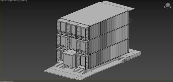 THREE STOREY  CONTAINER  HOUSE