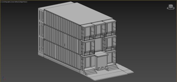 THREE STOREY  CONTAINER  HOUSE