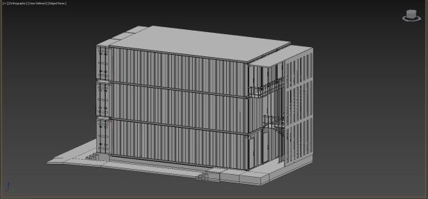 THREE STOREY  CONTAINER  HOUSE