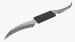 Throwing double bladed knife