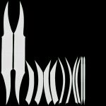 Throwing double bladed knife