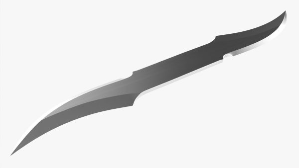 Throwing double bladed knife
