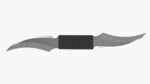 Throwing double bladed knife