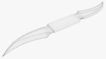 Throwing double bladed knife