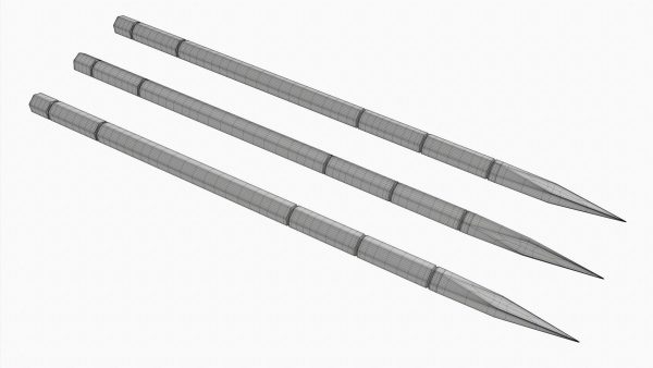 Throwing needles hexagonal
