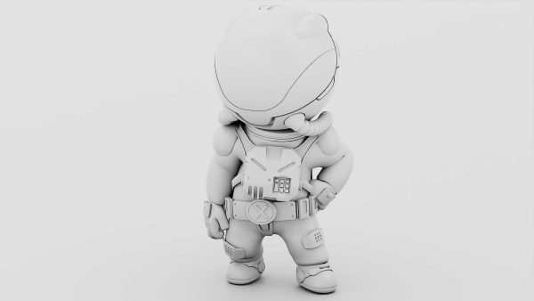 TOON  ASTRONAUT S-590  RIGGED