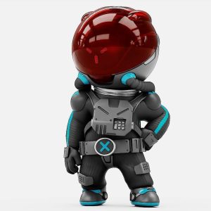TOON ASTRONAUT S-590 RIGGED