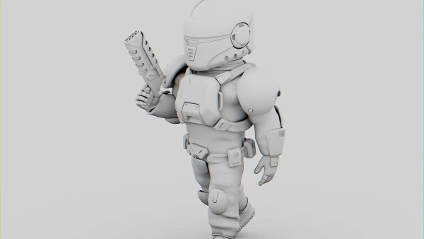 TOON TROOPER AHILLON  RIGGED
