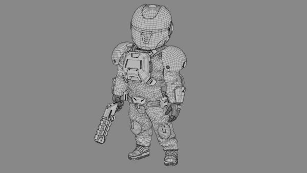 TOON TROOPER AHILLON  RIGGED