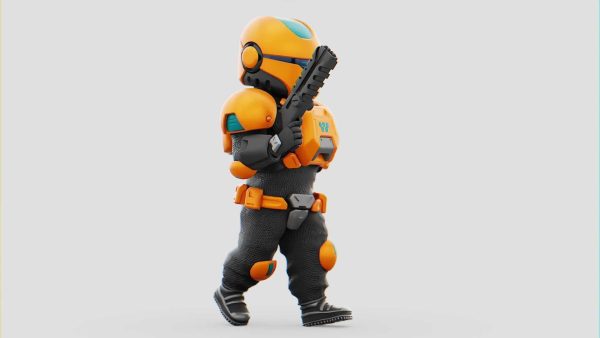 TOON TROOPER AHILLON  RIGGED