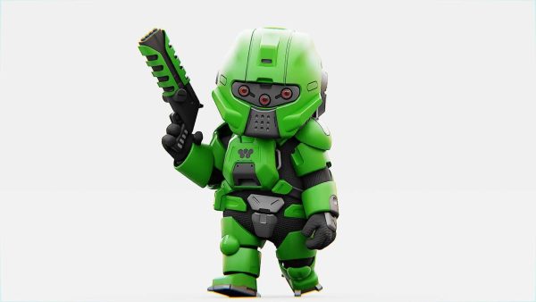 TOON TROOPER B-250   RIGGED