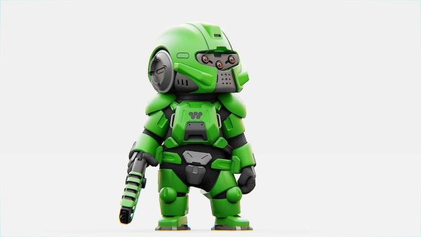 TOON TROOPER B-250   RIGGED