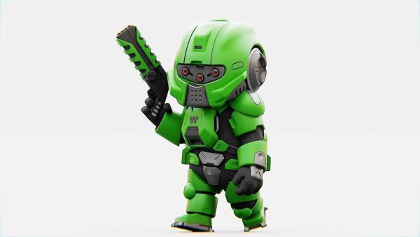 TOON TROOPER B-250   RIGGED