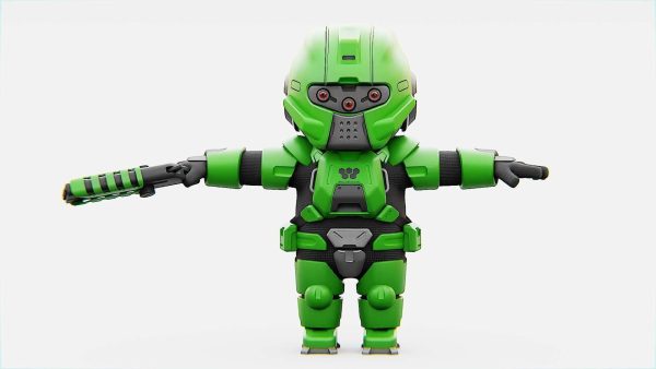 TOON TROOPER B-250   RIGGED