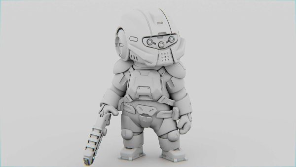 TOON TROOPER B-250   RIGGED