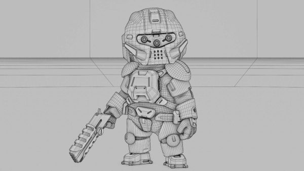TOON TROOPER B-250   RIGGED