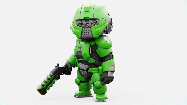 TOON TROOPER B-250   RIGGED