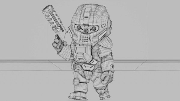 TOON TROOPER B-250   RIGGED