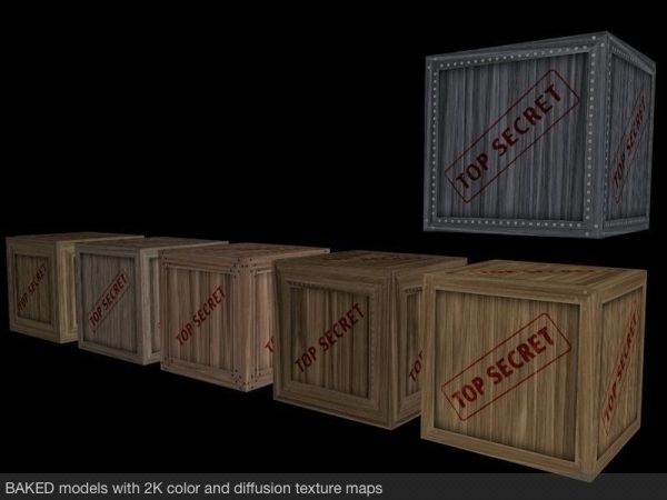 Top Secret Wooden Crates Pack