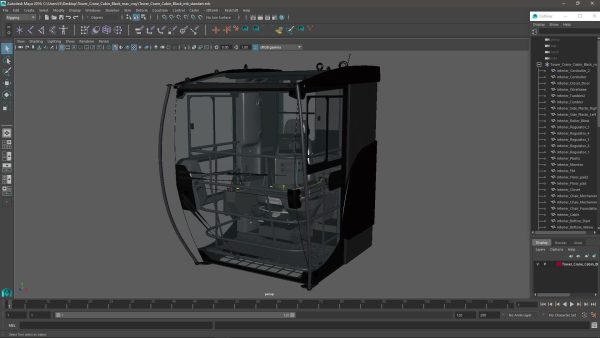 Tower Crane Cabin Black