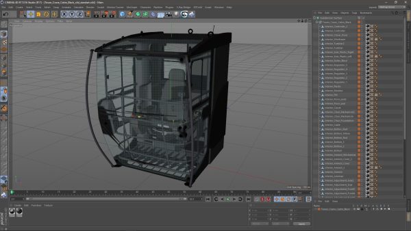 Tower Crane Cabin Black