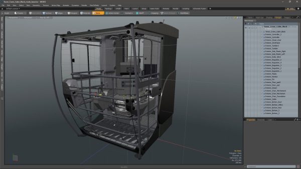 Tower Crane Cabin Black